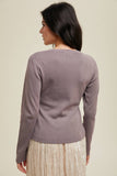 Ribbed Fitted Basic Sweater Top