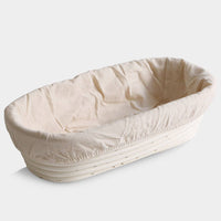 Breadtopia Oblong Proofing Basket and Liner