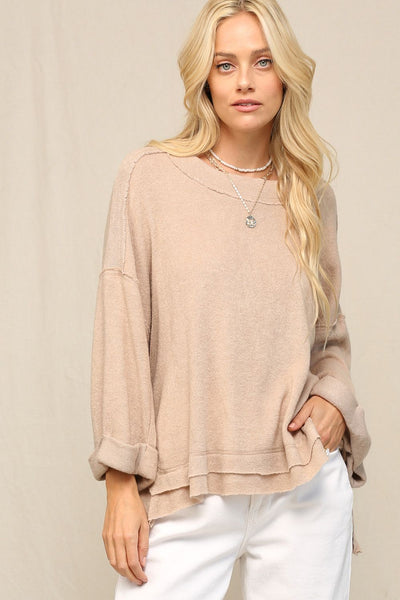 Flowy Natural Tan Sweater