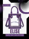 Elise Clear Rectangular Crossbody w/ Dual Handles