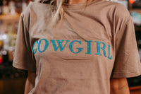 Cowgirl 3D Sequin Embroidered Tee