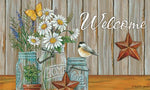 Daisy Jars Flag - Simple Pleasures ~ Bountiful Treasures