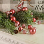 Pink & Silver Bead Garland