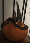 Large Pumpkin w Crow and Hat - Simple Pleasures ~ Bountiful Treasures