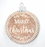 Farmhouse Merry Christmas Ornament Sign